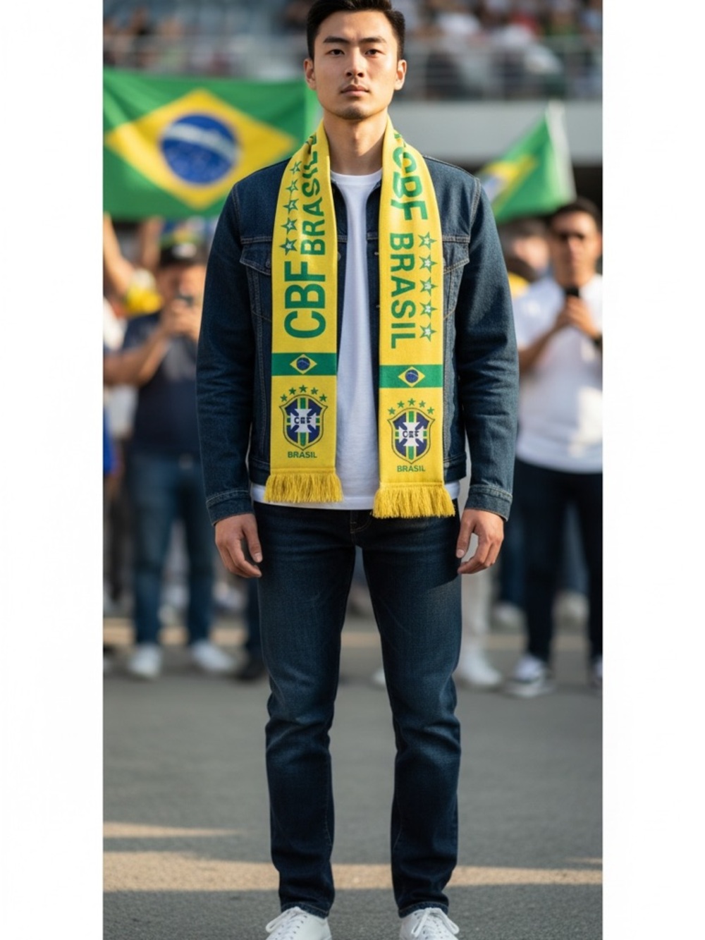 Brasil CBF Fan Scarf - Yellow & Green